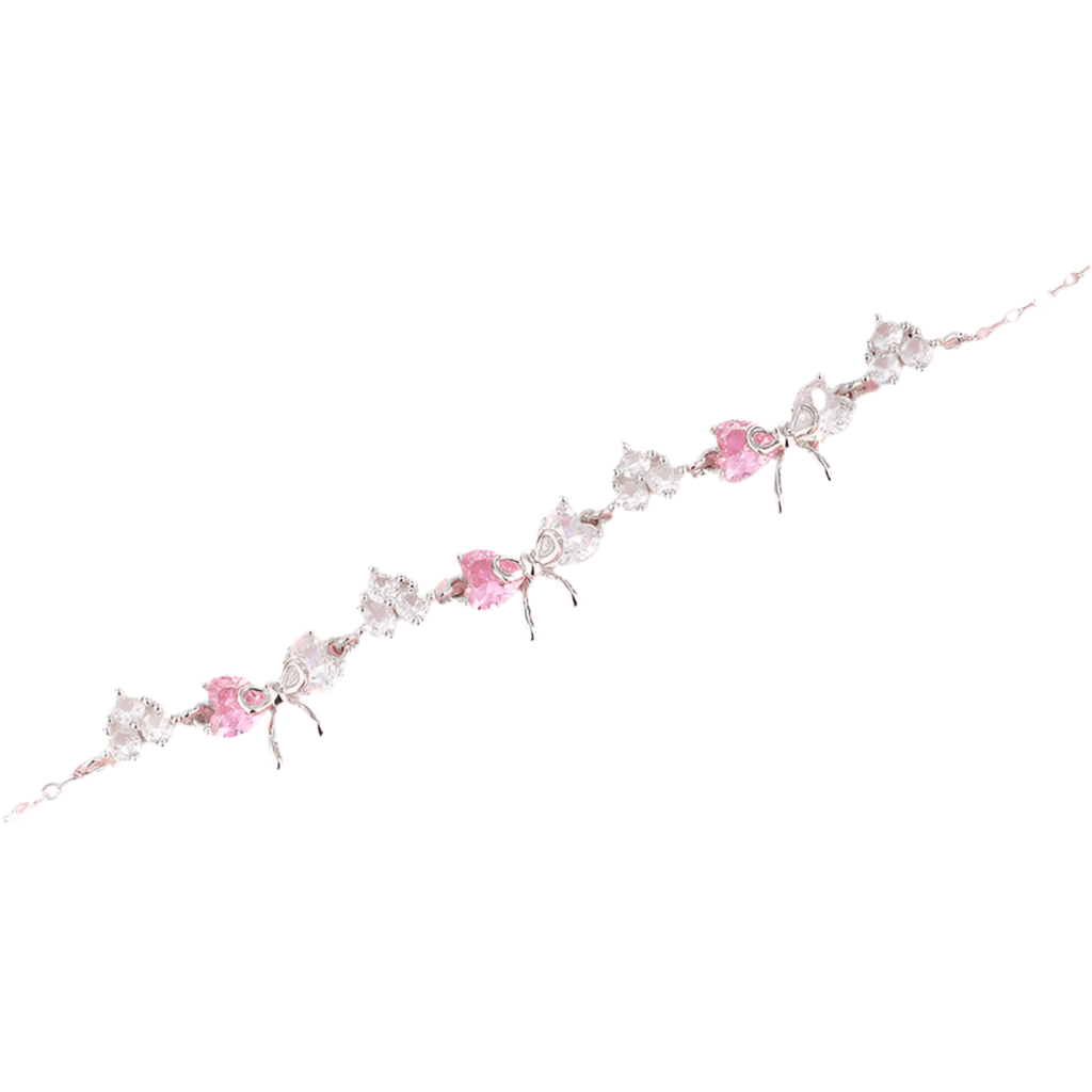 Bracelet Ruban Rose - Anamrys Jewelry