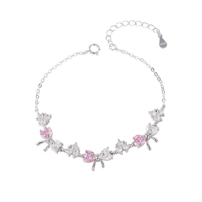 Bracelet Ruban Rose - Anamrys Jewelry